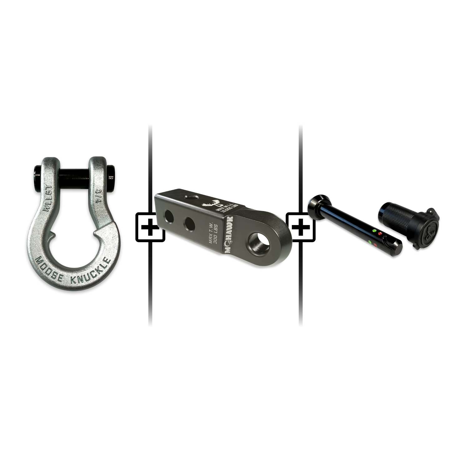 Jowl® 3/4 Split Shackle® Mohawk 2.0 Receiver and Hitch Pin Bundle