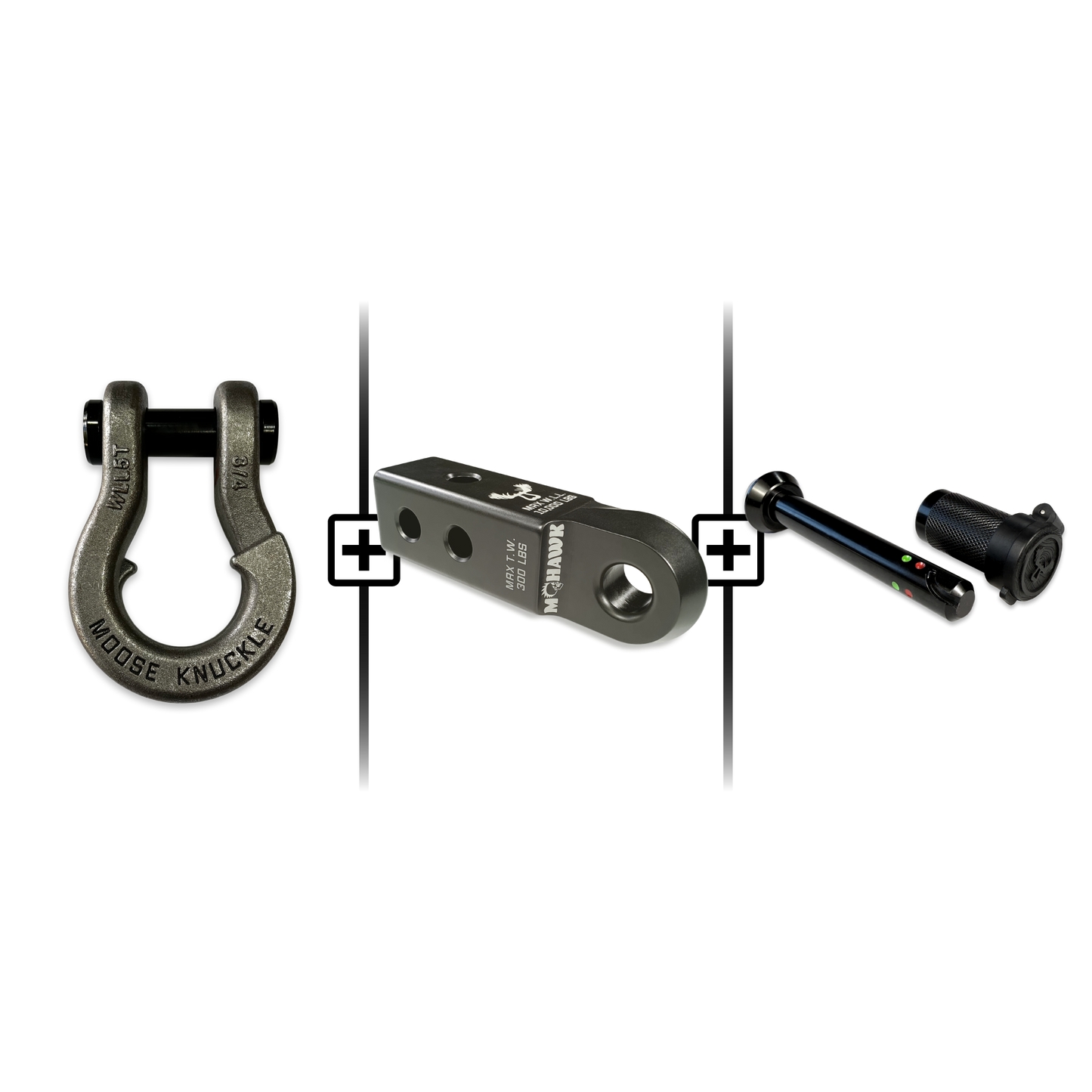 Jowl® 3/4 Split Shackle® Mohawk 2.0 Receiver and Hitch Pin Bundle