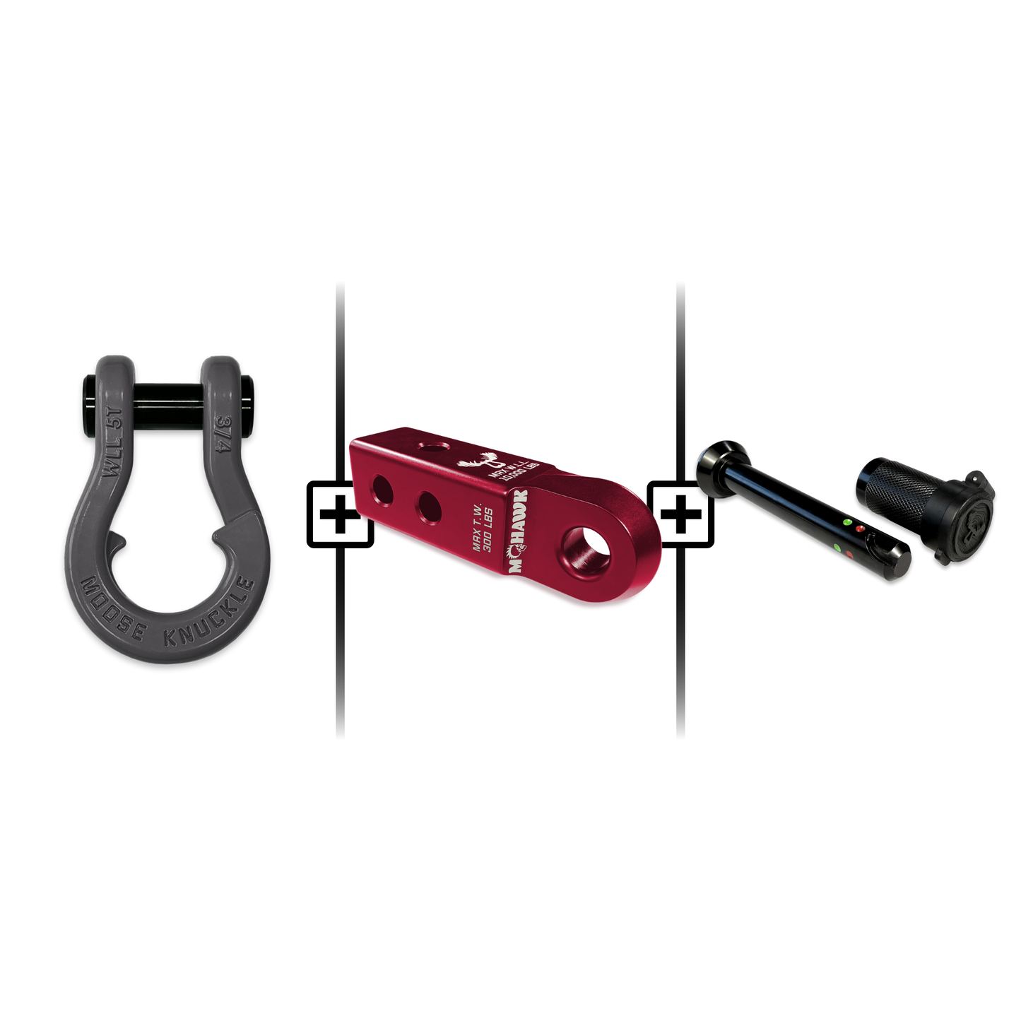 Jowl® 3/4 Split Shackle® Mohawk 2.0 Receiver and Hitch Pin Bundle