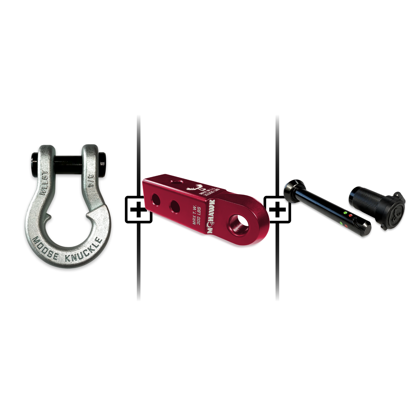 Jowl® 3/4 Split Shackle® Mohawk 2.0 Receiver and Hitch Pin Bundle