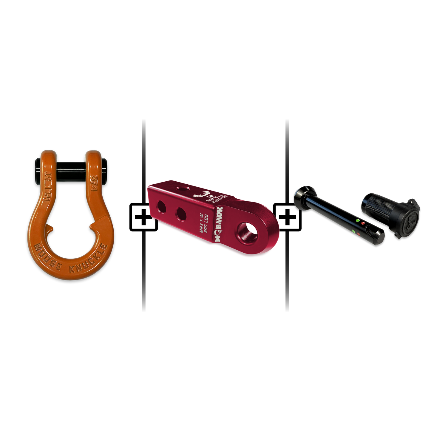 Jowl® 3/4 Split Shackle® Mohawk 2.0 Receiver and Hitch Pin Bundle