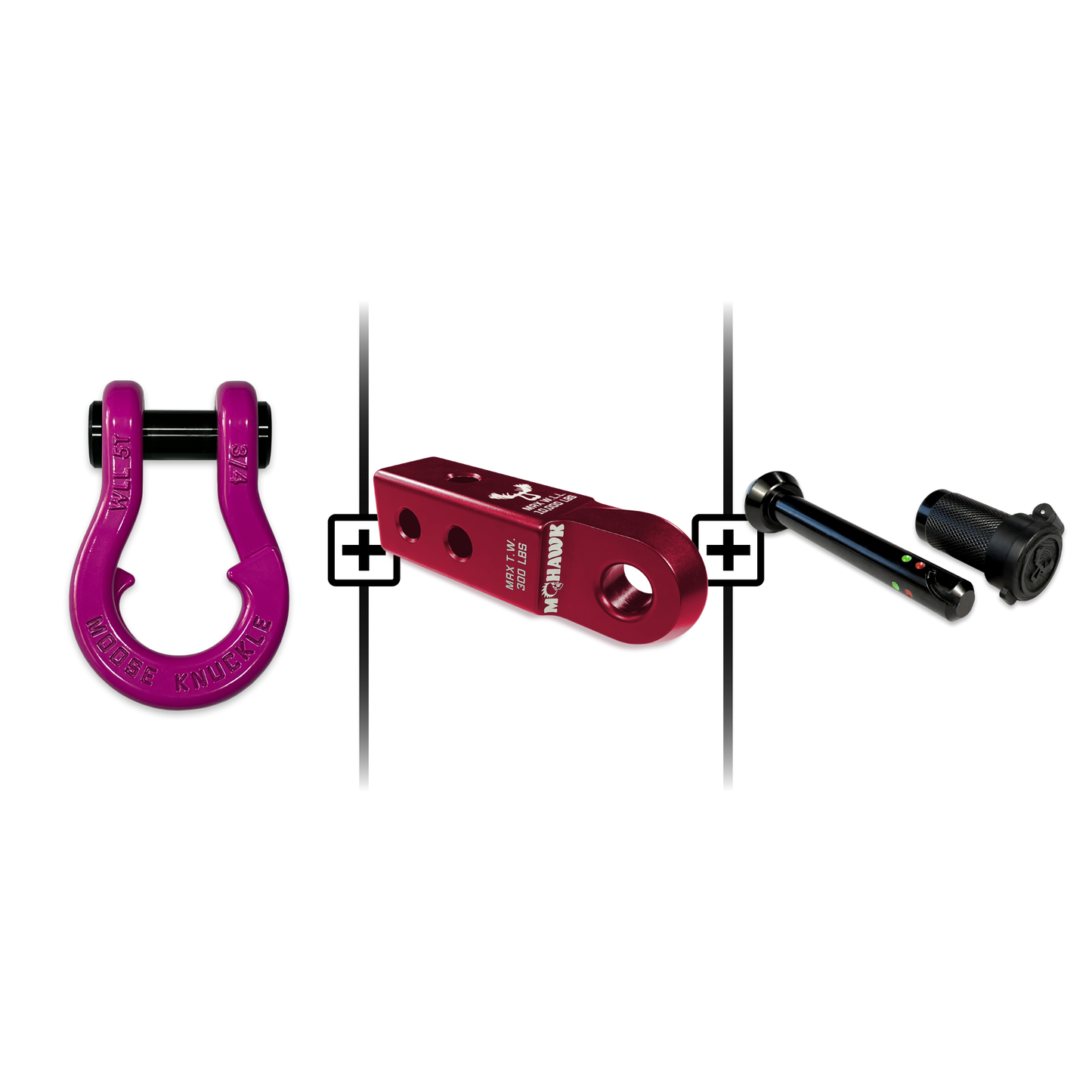 Jowl® 3/4 Split Shackle® Mohawk 2.0 Receiver and Hitch Pin Bundle
