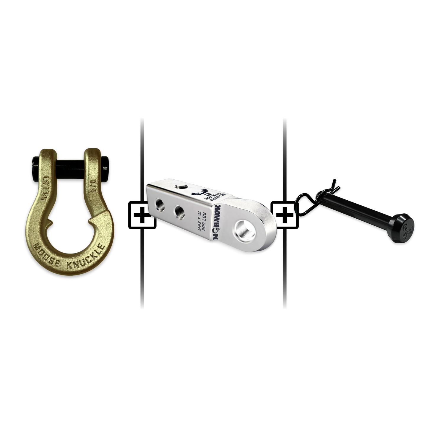 Jowl® Split Shackle® 3/4 Mohawk Receiver 2.0 Hitch Pin Bundle