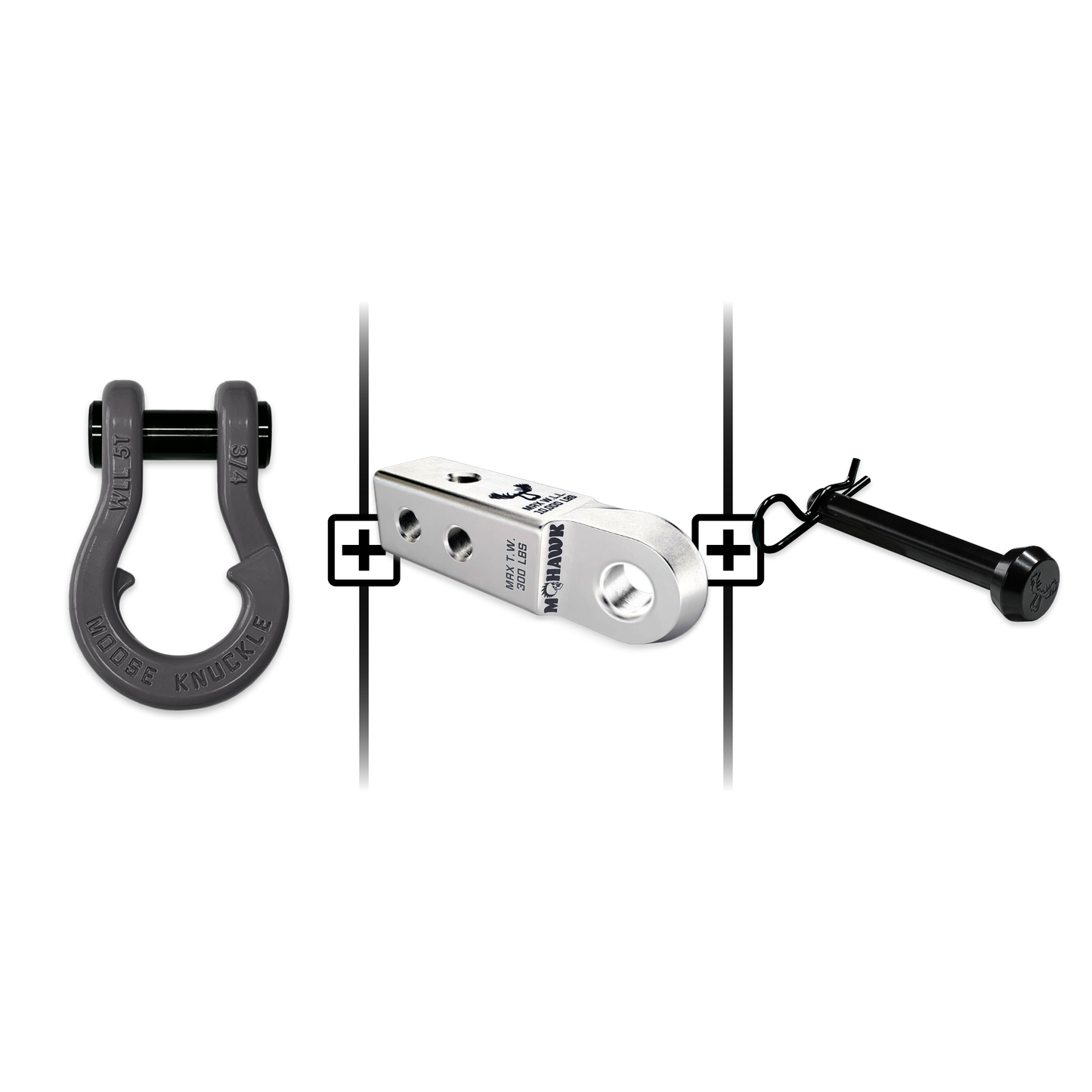Jowl® Split Shackle® 3/4 Mohawk Receiver 2.0 Hitch Pin Bundle