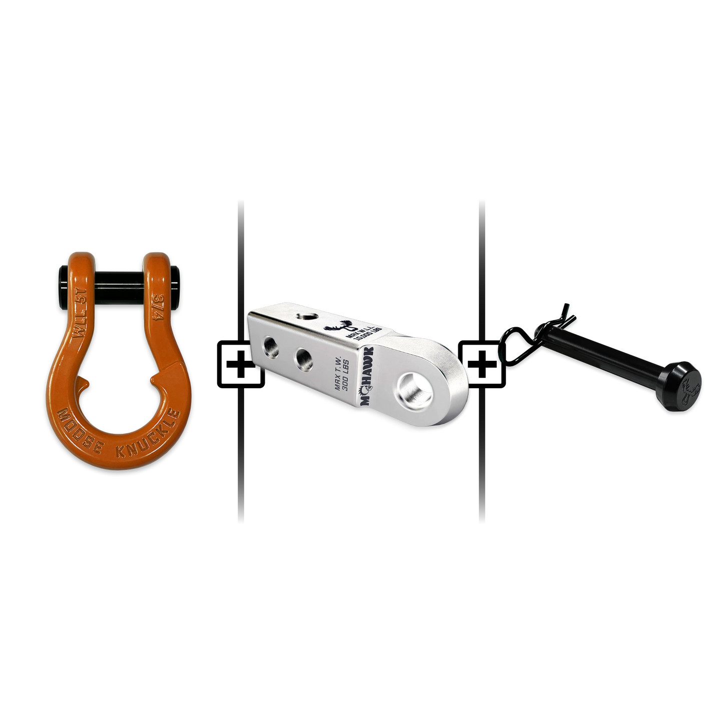 Jowl® Split Shackle® 3/4 Mohawk Receiver 2.0 Hitch Pin Bundle