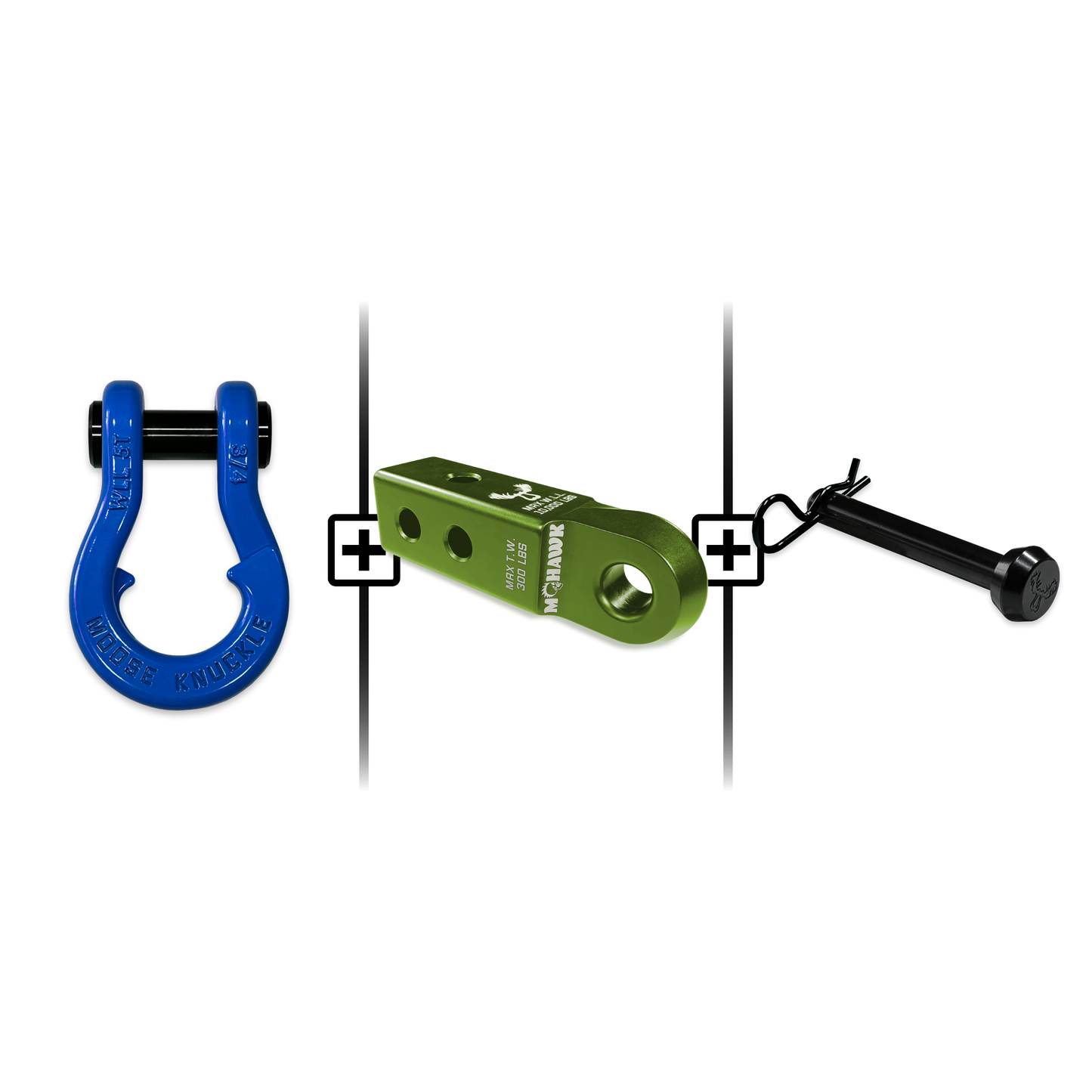 Jowl® Split Shackle® 3/4 Mohawk Receiver 2.0 Hitch Pin Bundle