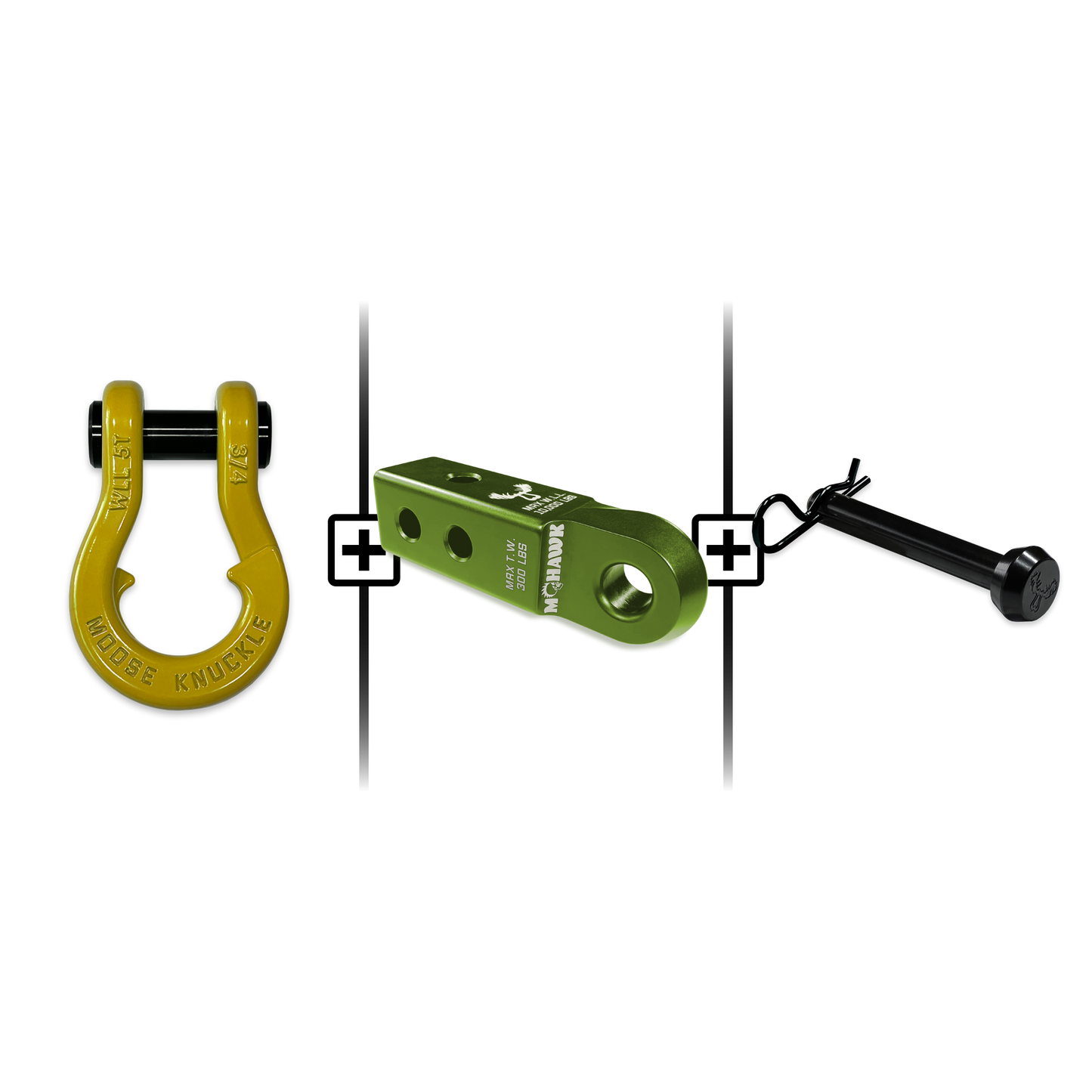 Jowl® Split Shackle® 3/4 Mohawk Receiver 2.0 Hitch Pin Bundle