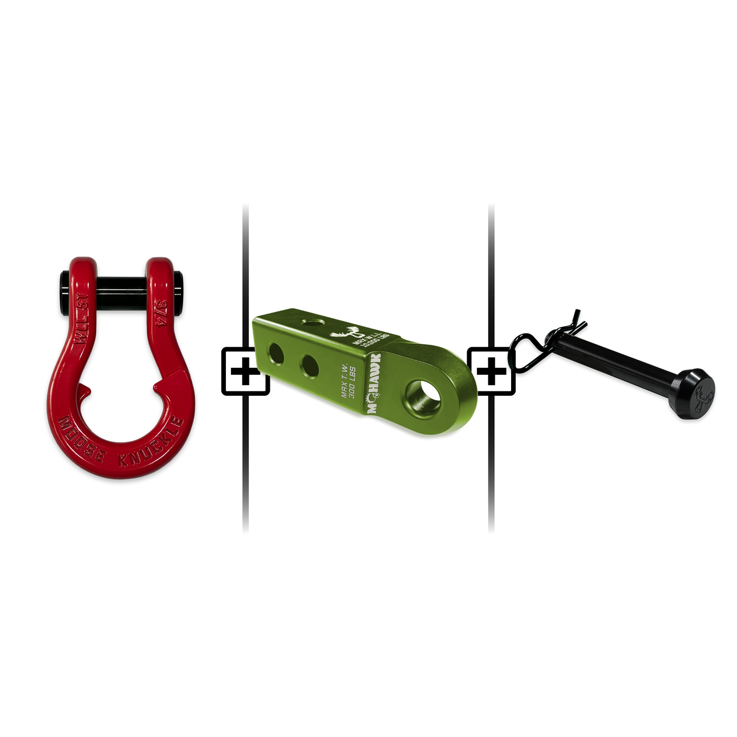 Jowl® Split Shackle® 3/4 Mohawk Receiver 2.0 Hitch Pin Bundle