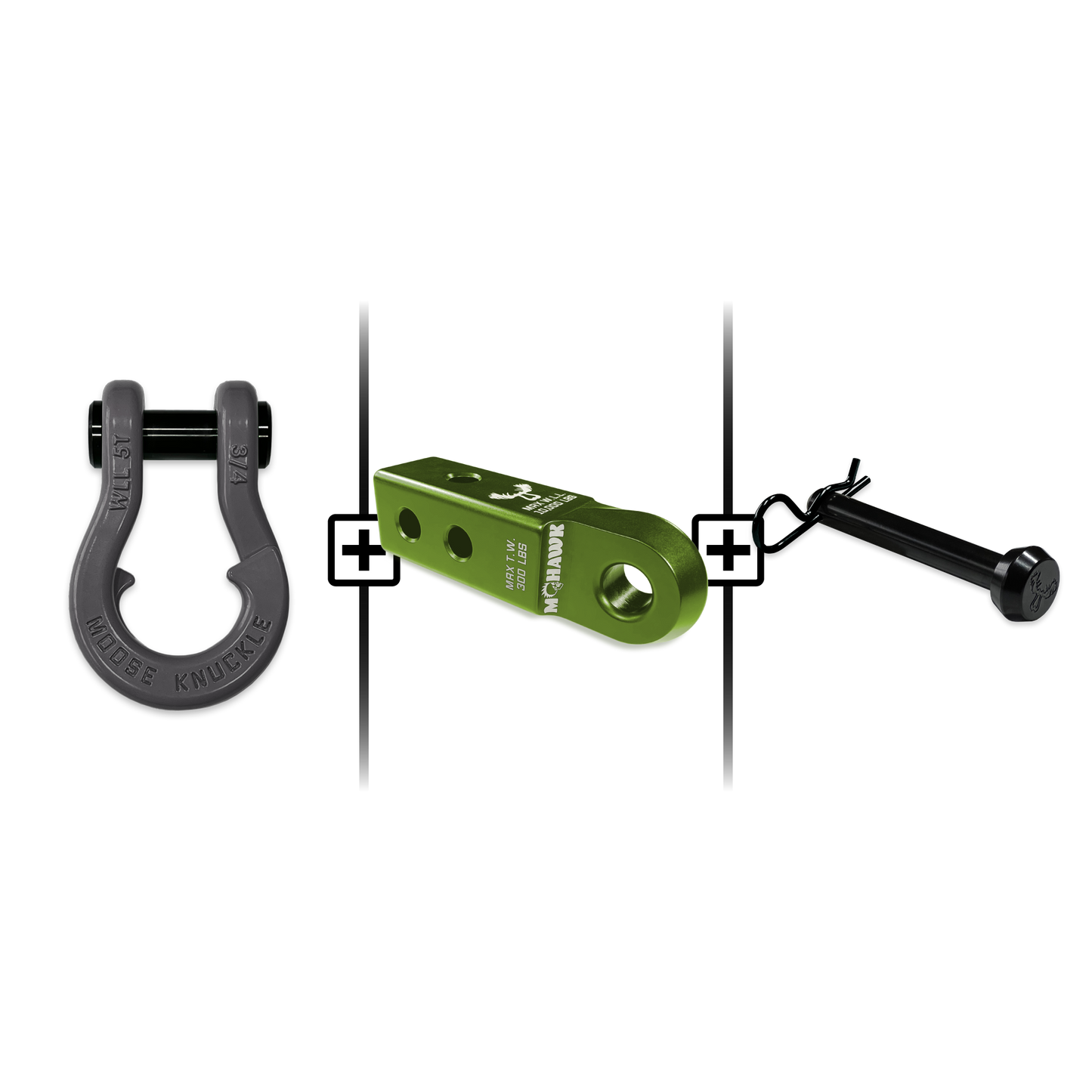 Jowl® Split Shackle® 3/4 Mohawk Receiver 2.0 Hitch Pin Bundle
