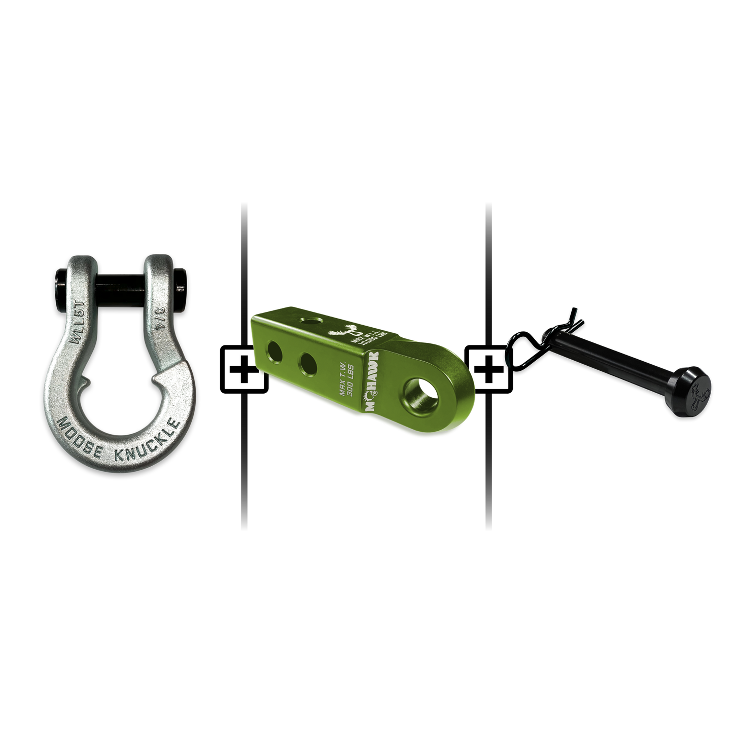 Jowl® Split Shackle® 3/4 Mohawk Receiver 2.0 Hitch Pin Bundle