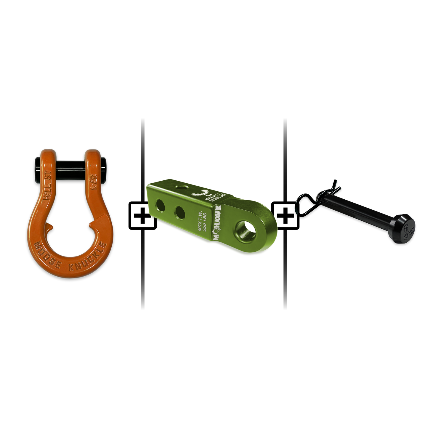 Jowl® Split Shackle® 3/4 Mohawk Receiver 2.0 Hitch Pin Bundle