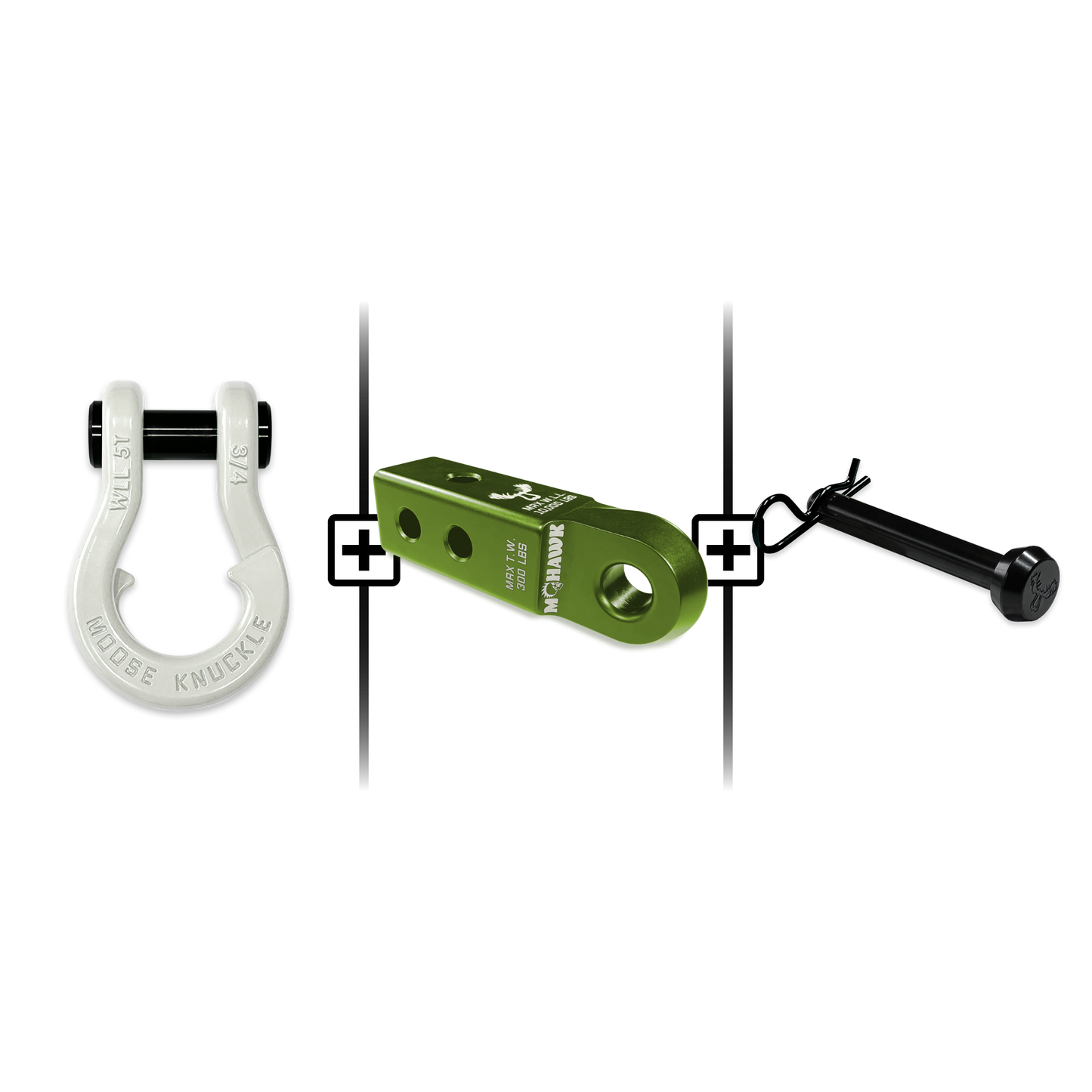 Jowl® Split Shackle® 3/4 Mohawk Receiver 2.0 Hitch Pin Bundle