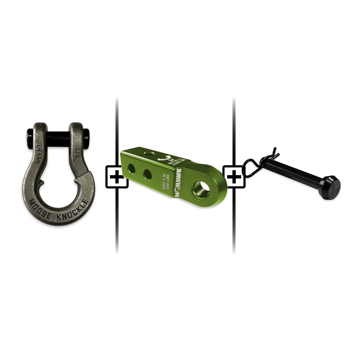 Jowl® Split Shackle® 3/4 Mohawk Receiver 2.0 Hitch Pin Bundle