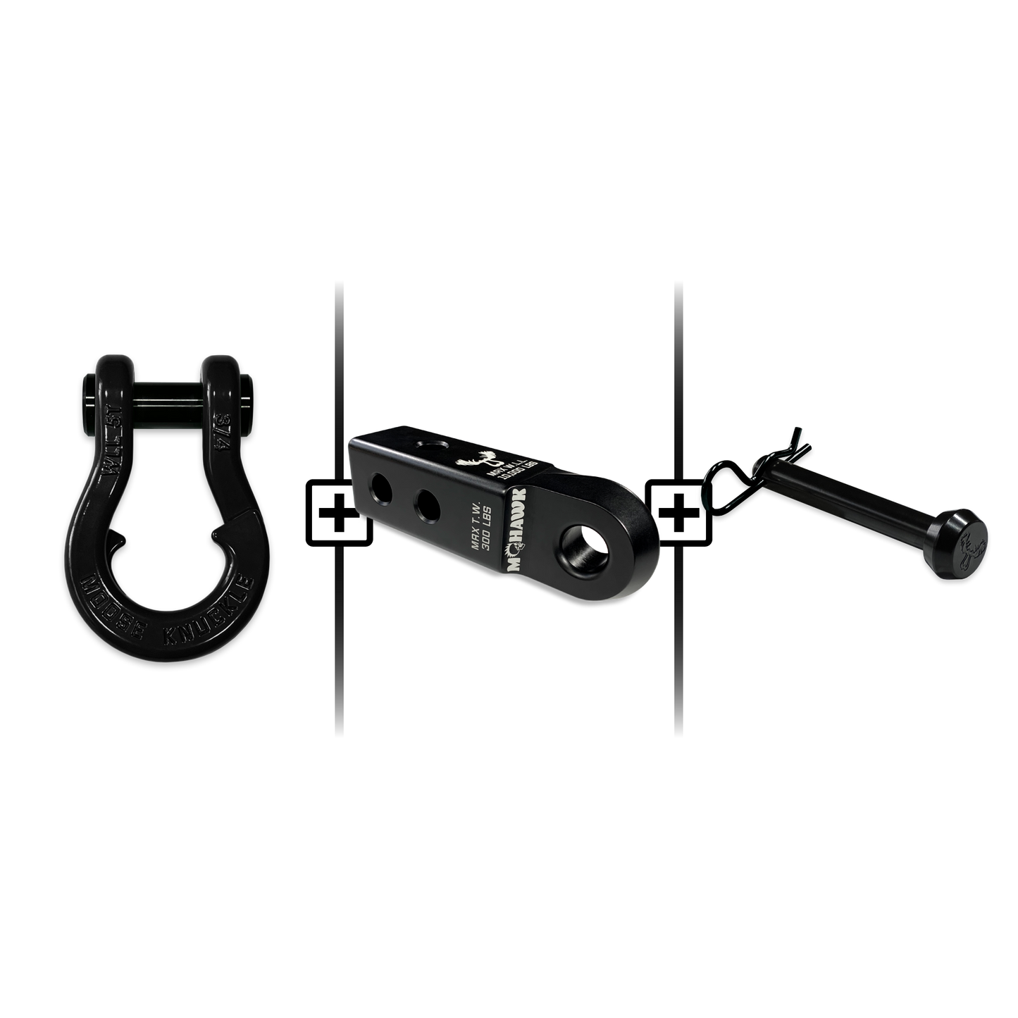 Jowl® 3/4 Split Shackle® Mohawk 2.0 Receiver and Hitch Pin Bundle
