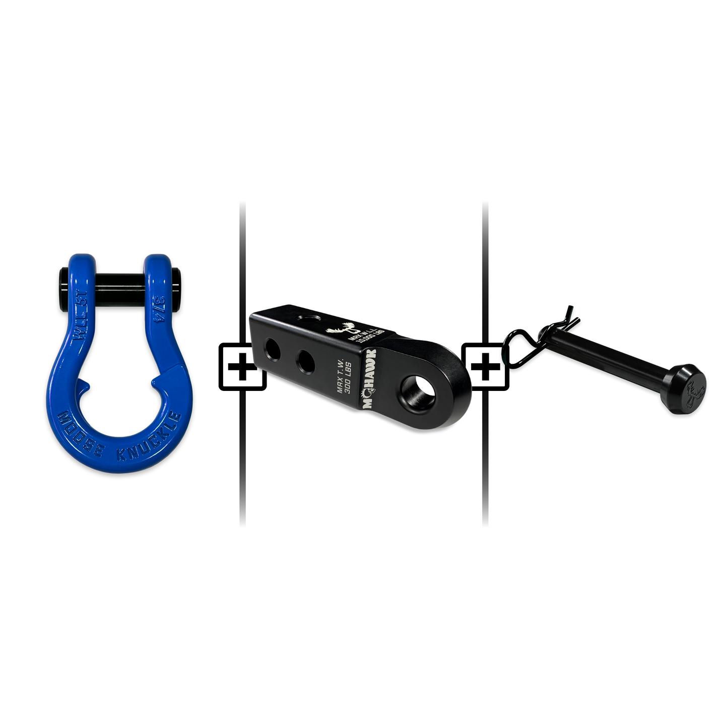 Jowl® 3/4 Split Shackle® Mohawk 2.0 Receiver and Hitch Pin Bundle