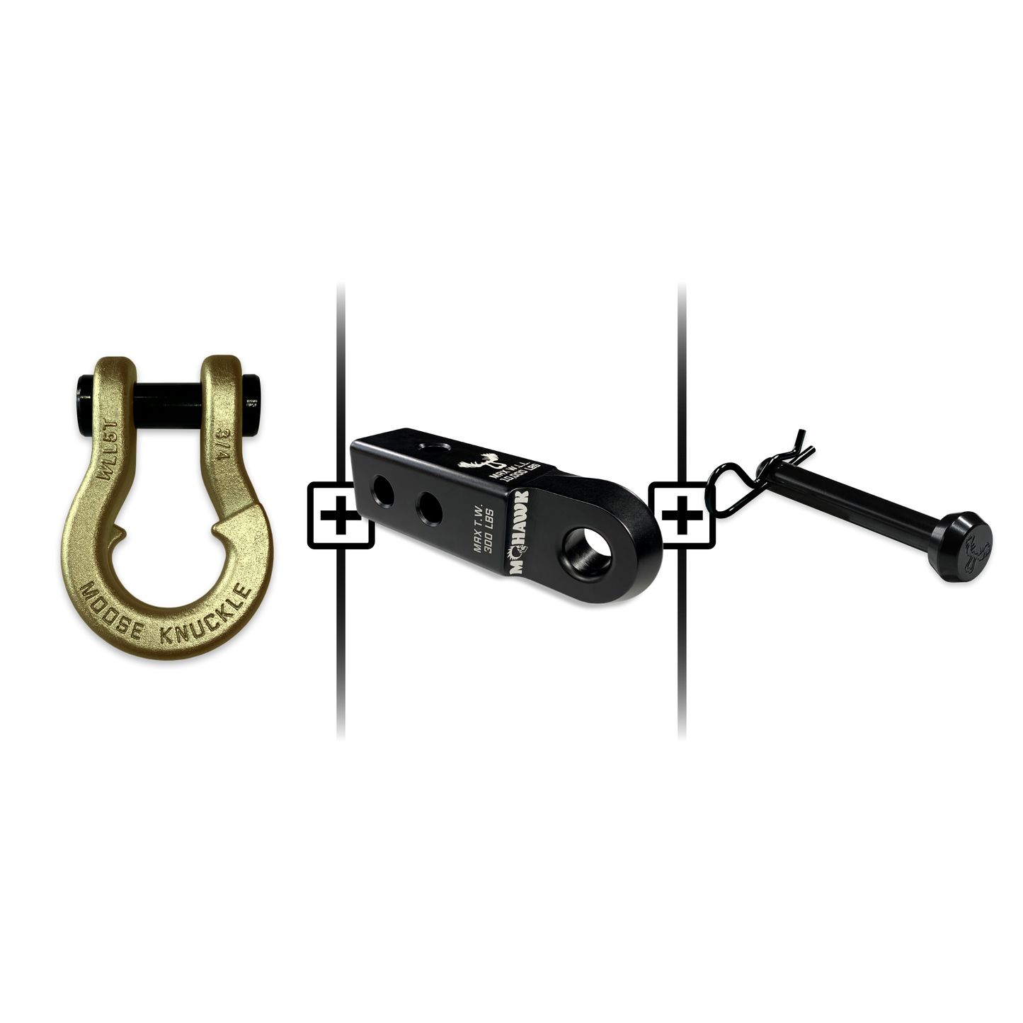 Jowl® 3/4 Split Shackle® Mohawk 2.0 Receiver and Hitch Pin Bundle