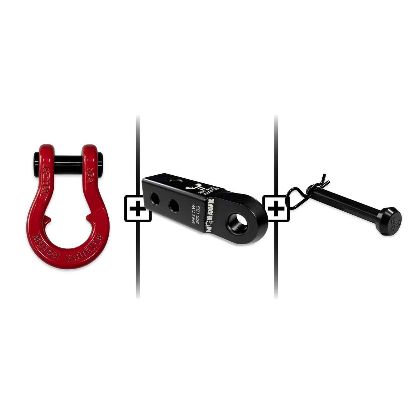 Jowl® 3/4 Split Shackle® Mohawk 2.0 Receiver and Hitch Pin Bundle