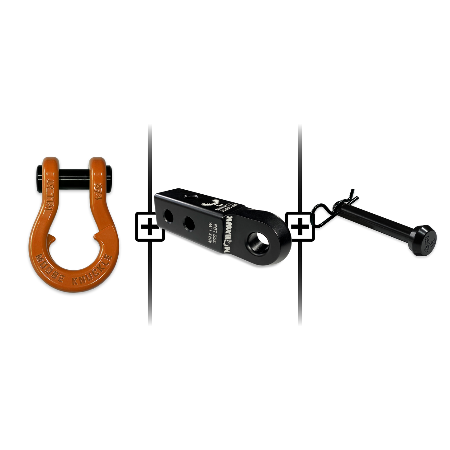 Jowl® 3/4 Split Shackle® Mohawk 2.0 Receiver and Hitch Pin Bundle