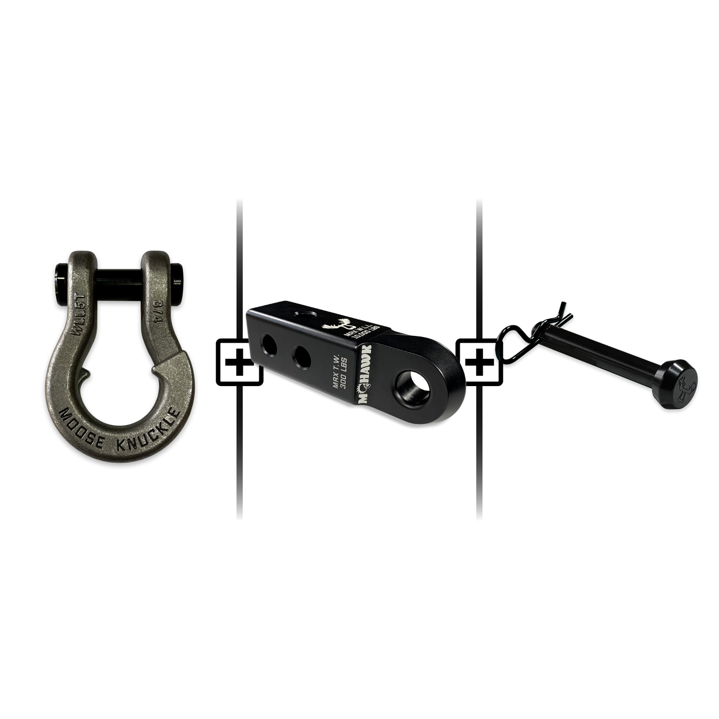 Jowl® 3/4 Split Shackle® Mohawk 2.0 Receiver and Hitch Pin Bundle