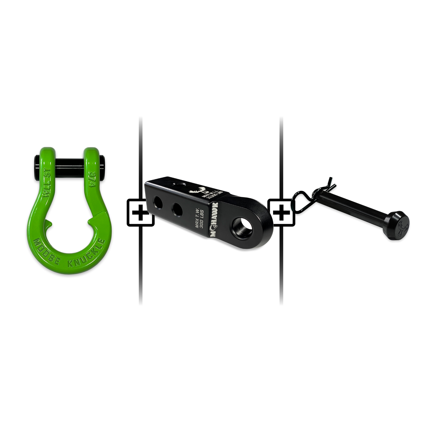 Jowl® 3/4 Split Shackle® Mohawk 2.0 Receiver and Hitch Pin Bundle