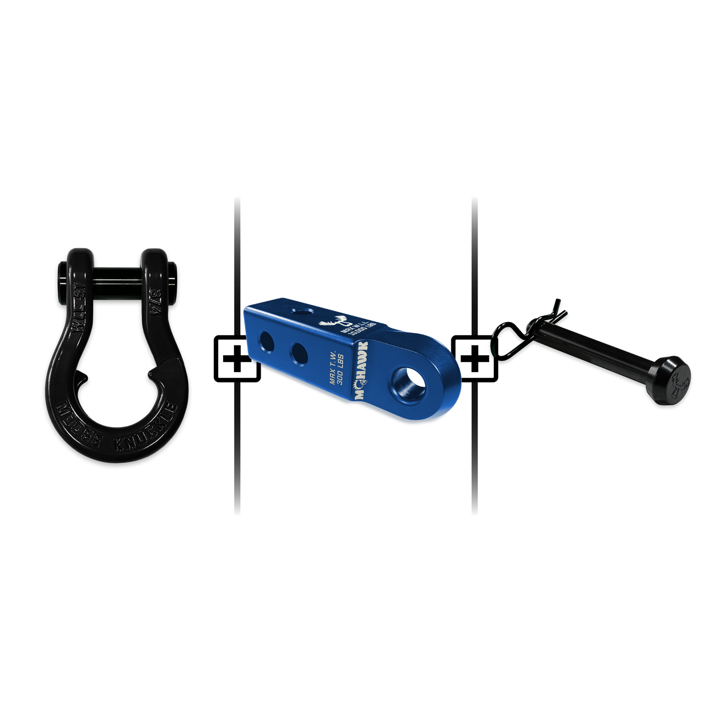 Jowl® Split Shackle® 3/4 Mohawk Receiver 2.0 Hitch Pin Bundle