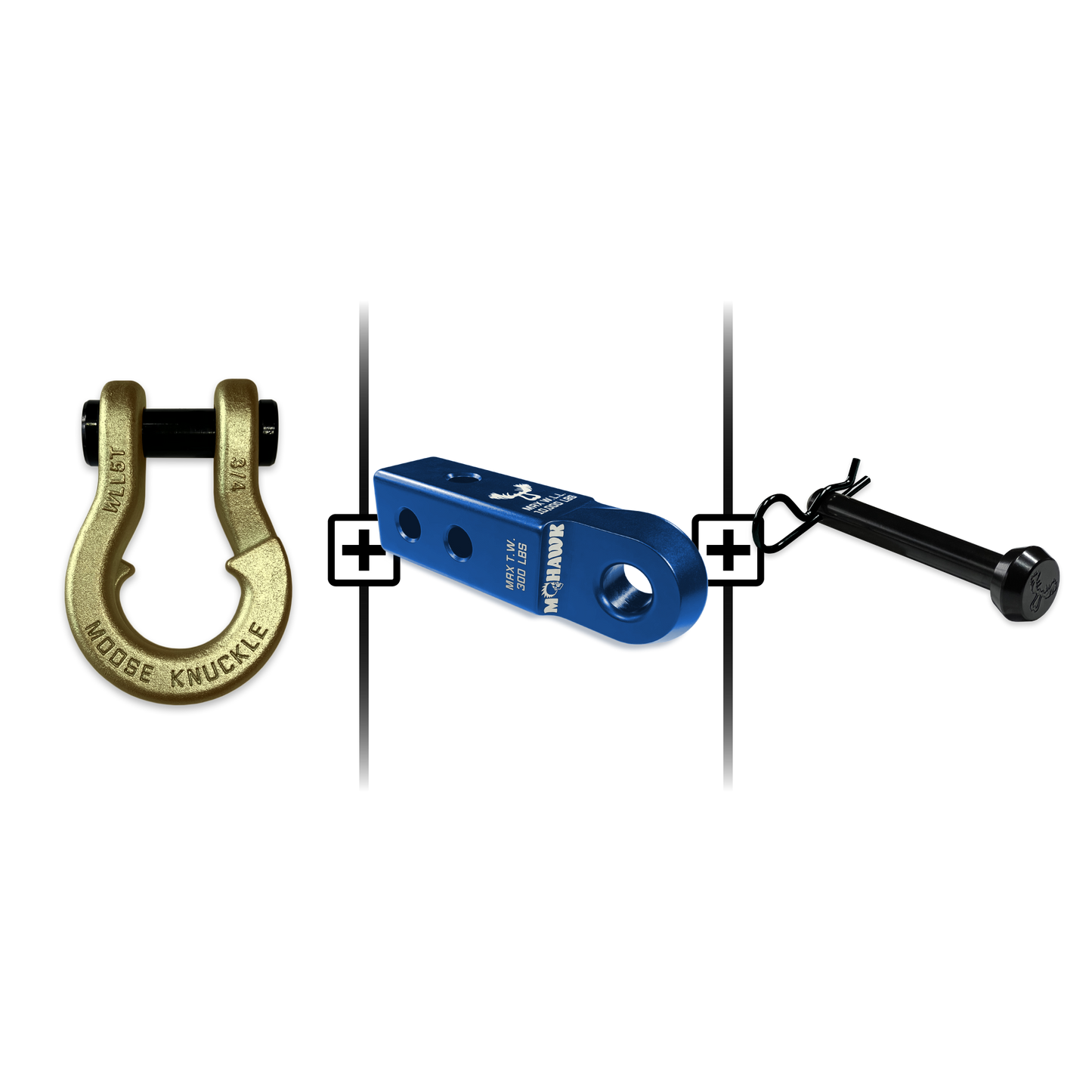 Jowl® Split Shackle® 3/4 Mohawk Receiver 2.0 Hitch Pin Bundle