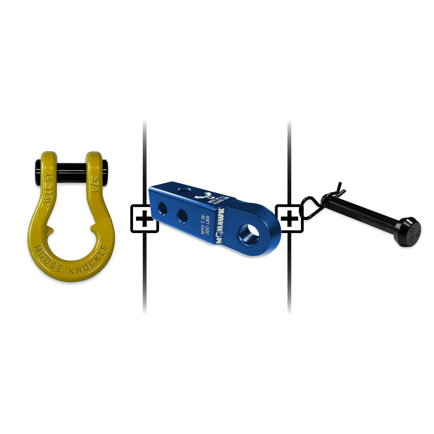 Jowl® Split Shackle® 3/4 Mohawk Receiver 2.0 Hitch Pin Bundle