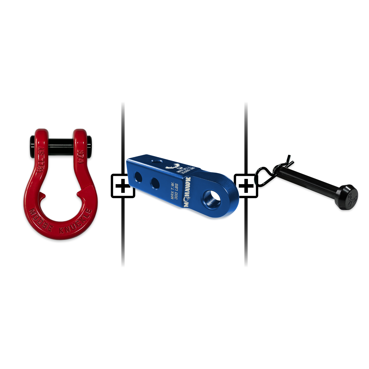 Jowl® Split Shackle® 3/4 Mohawk Receiver 2.0 Hitch Pin Bundle