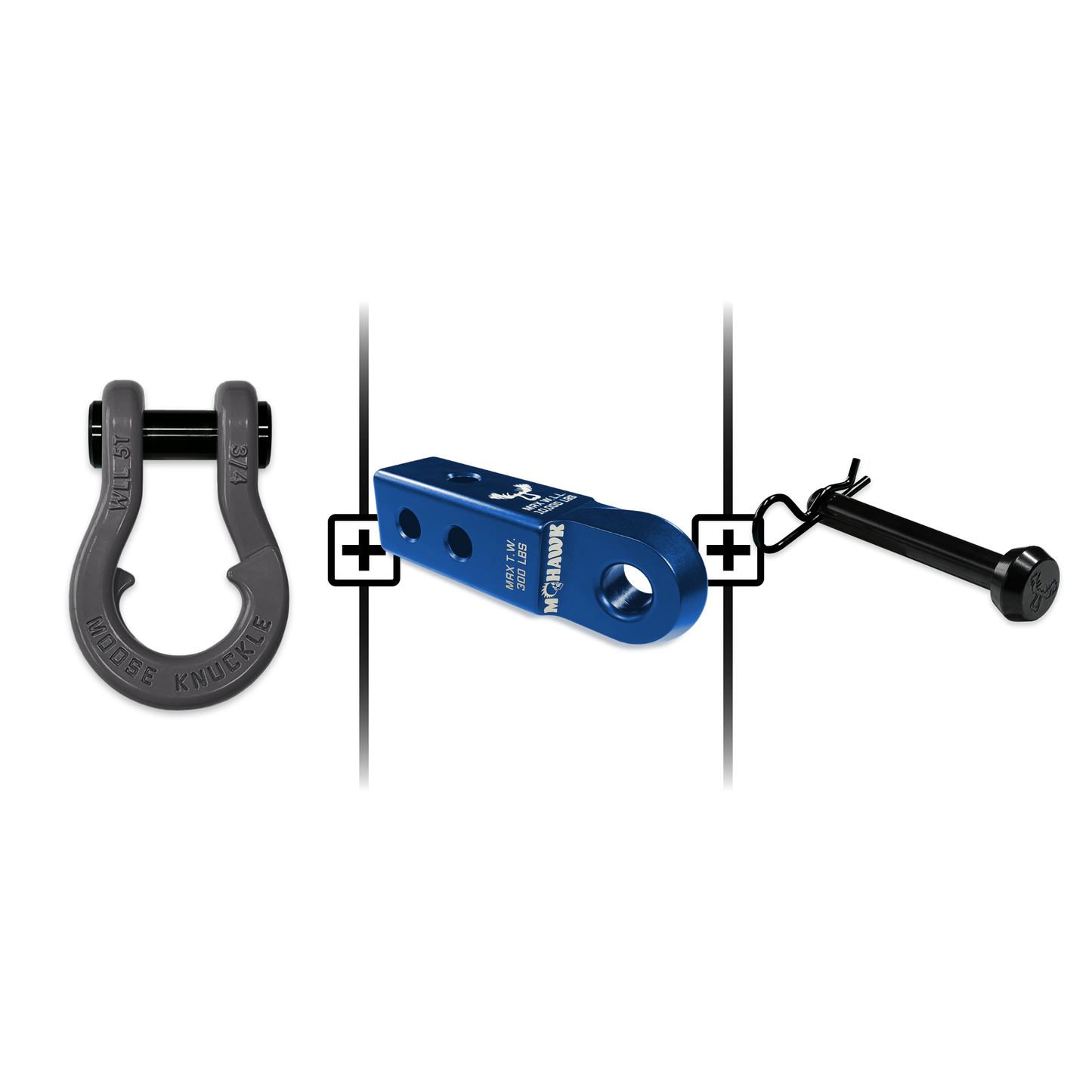 Jowl® Split Shackle® 3/4 Mohawk Receiver 2.0 Hitch Pin Bundle