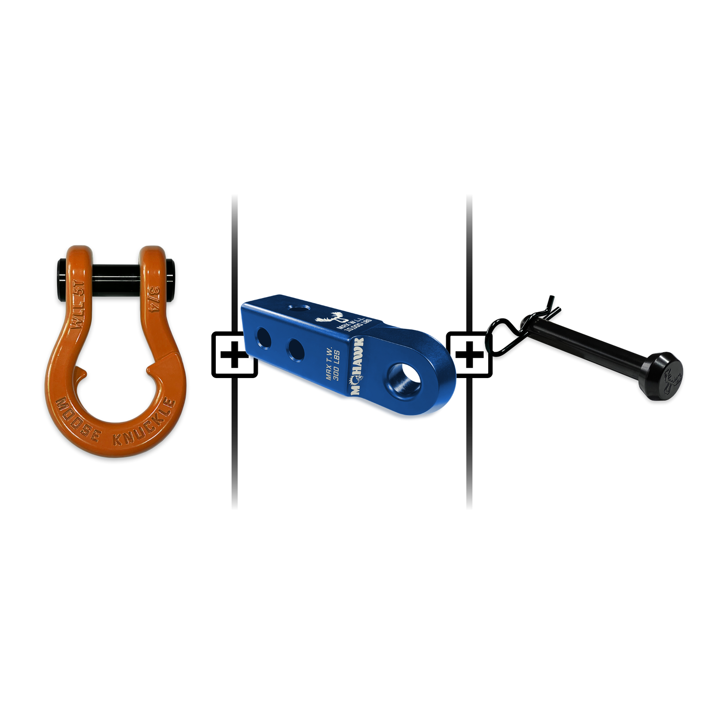 Jowl® Split Shackle® 3/4 Mohawk Receiver 2.0 Hitch Pin Bundle