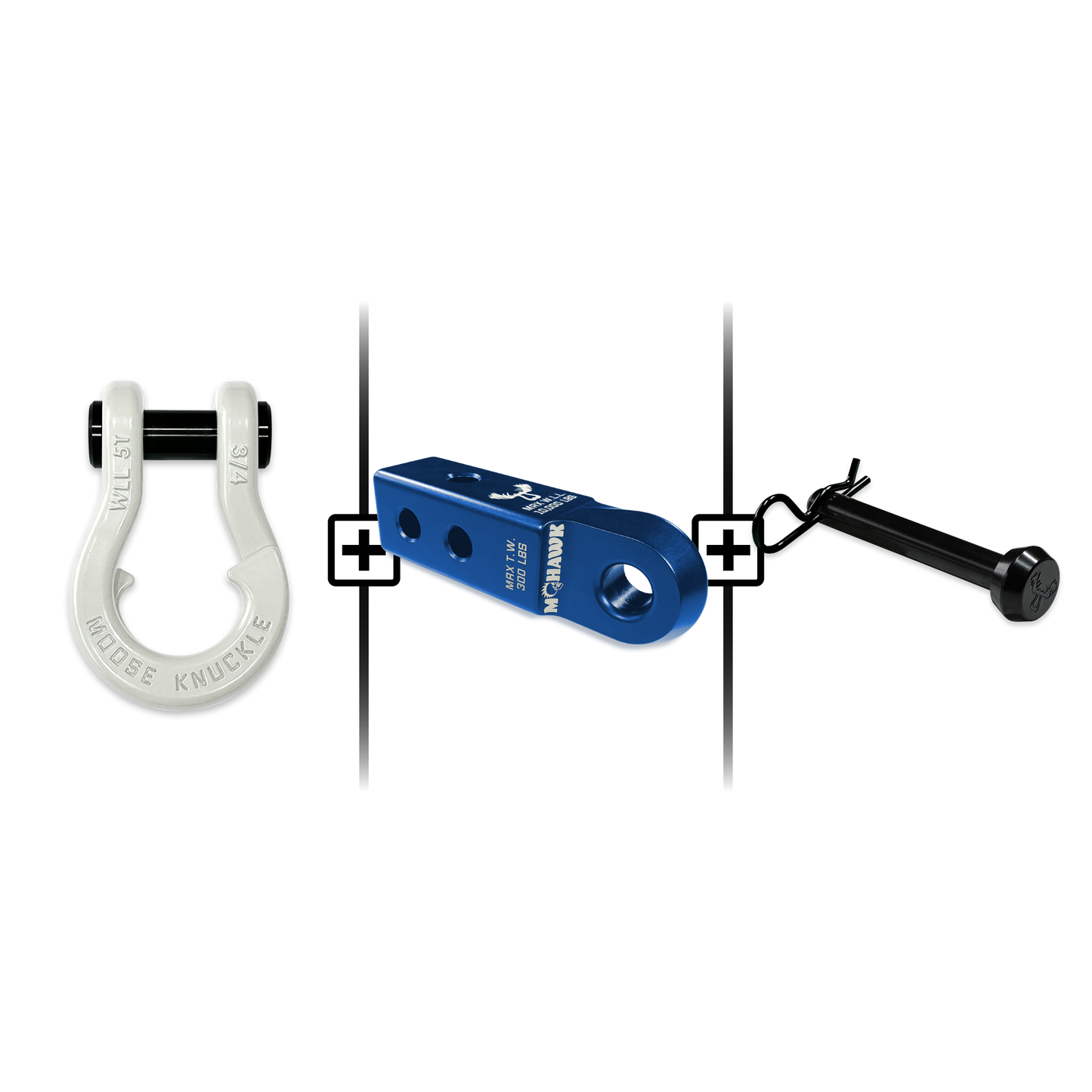Jowl® Split Shackle® 3/4 Mohawk Receiver 2.0 Hitch Pin Bundle