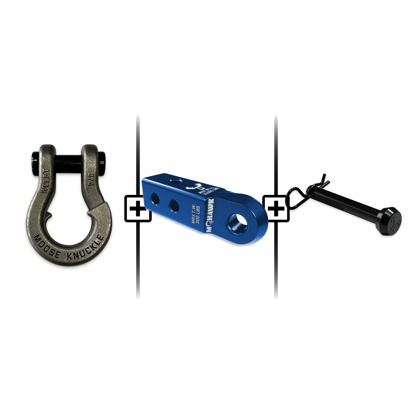 Jowl® Split Shackle® 3/4 Mohawk Receiver 2.0 Hitch Pin Bundle