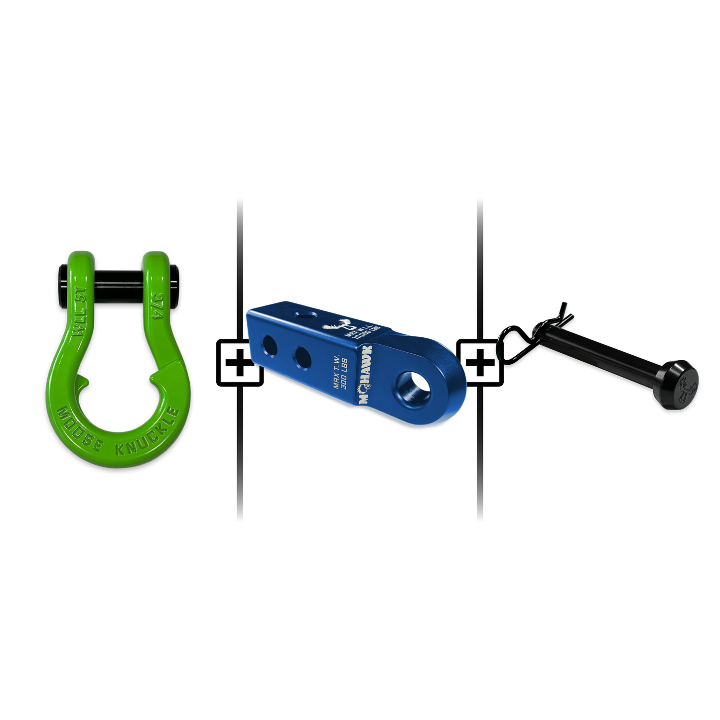 Jowl® Split Shackle® 3/4 Mohawk Receiver 2.0 Hitch Pin Bundle