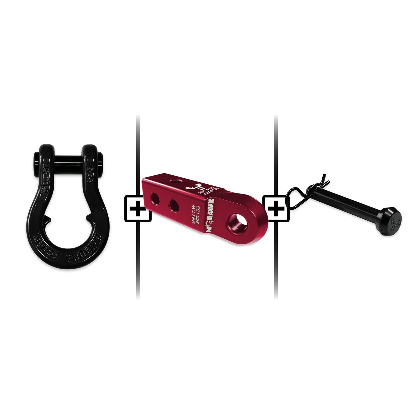 Jowl® Split Shackle® 3/4 Mohawk Receiver 2.0 Hitch Pin Bundle