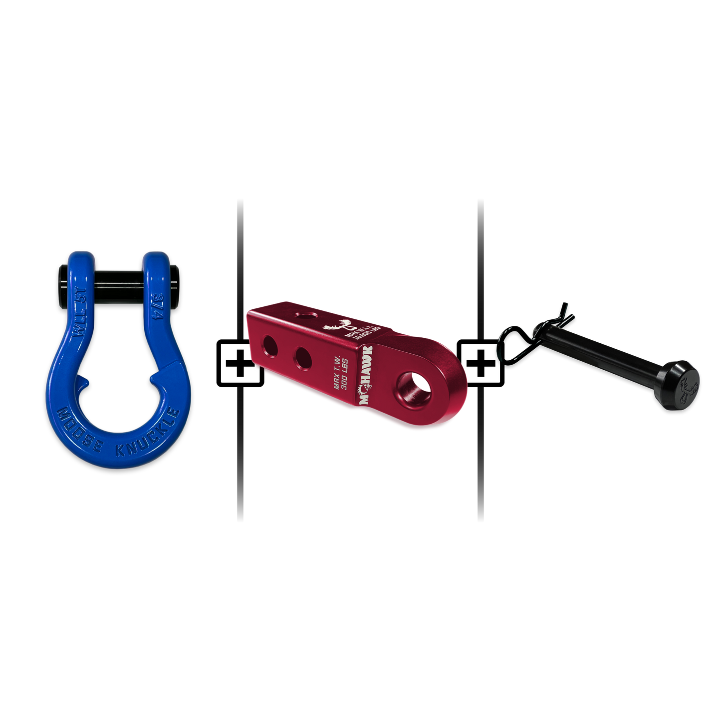 Jowl® Split Shackle® 3/4 Mohawk Receiver 2.0 Hitch Pin Bundle
