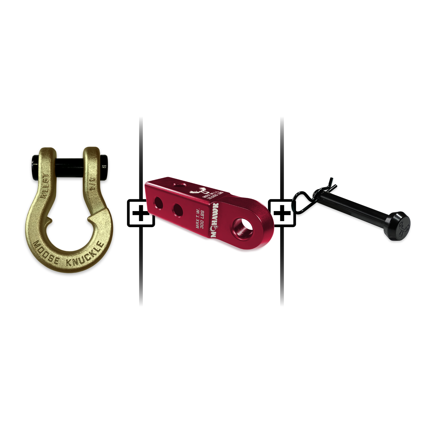 Jowl® Split Shackle® 3/4 Mohawk Receiver 2.0 Hitch Pin Bundle