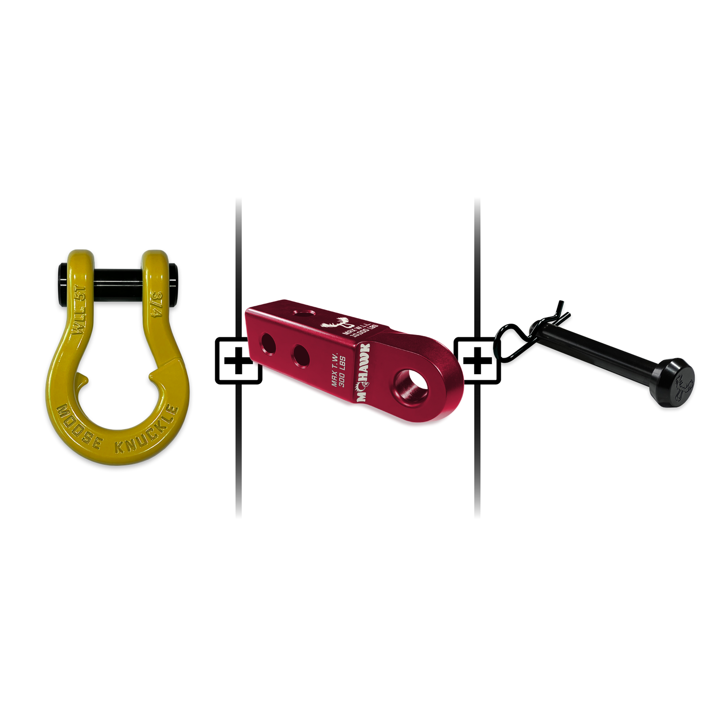 Jowl® Split Shackle® 3/4 Mohawk Receiver 2.0 Hitch Pin Bundle