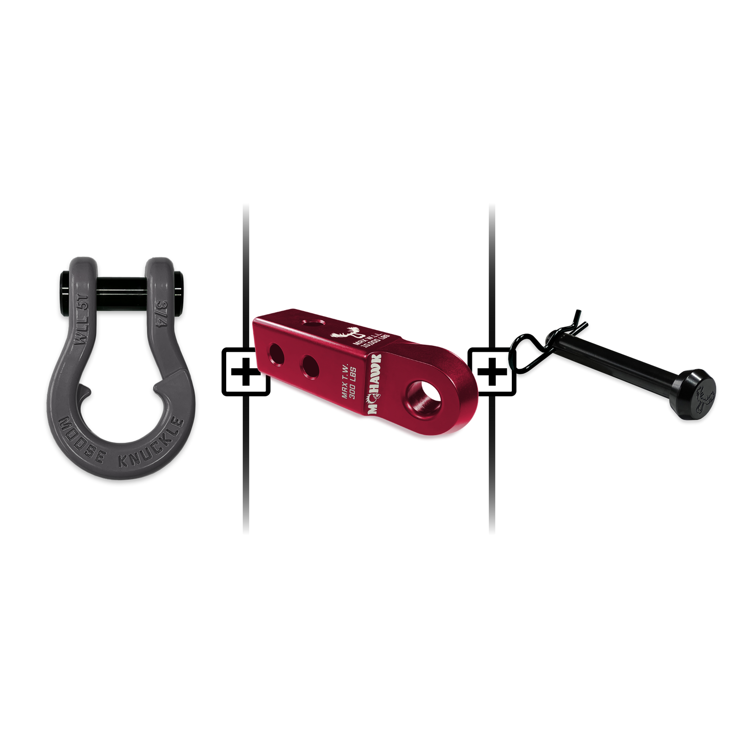 Jowl® Split Shackle® 3/4 Mohawk Receiver 2.0 Hitch Pin Bundle