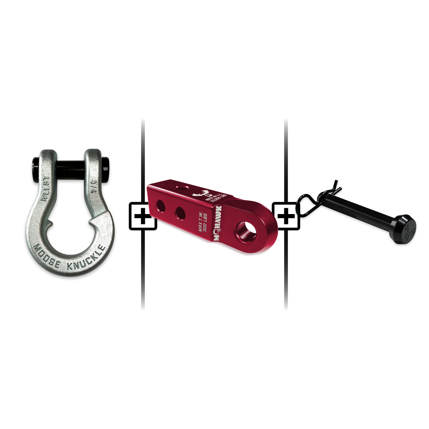 Jowl® Split Shackle® 3/4 Mohawk Receiver 2.0 Hitch Pin Bundle