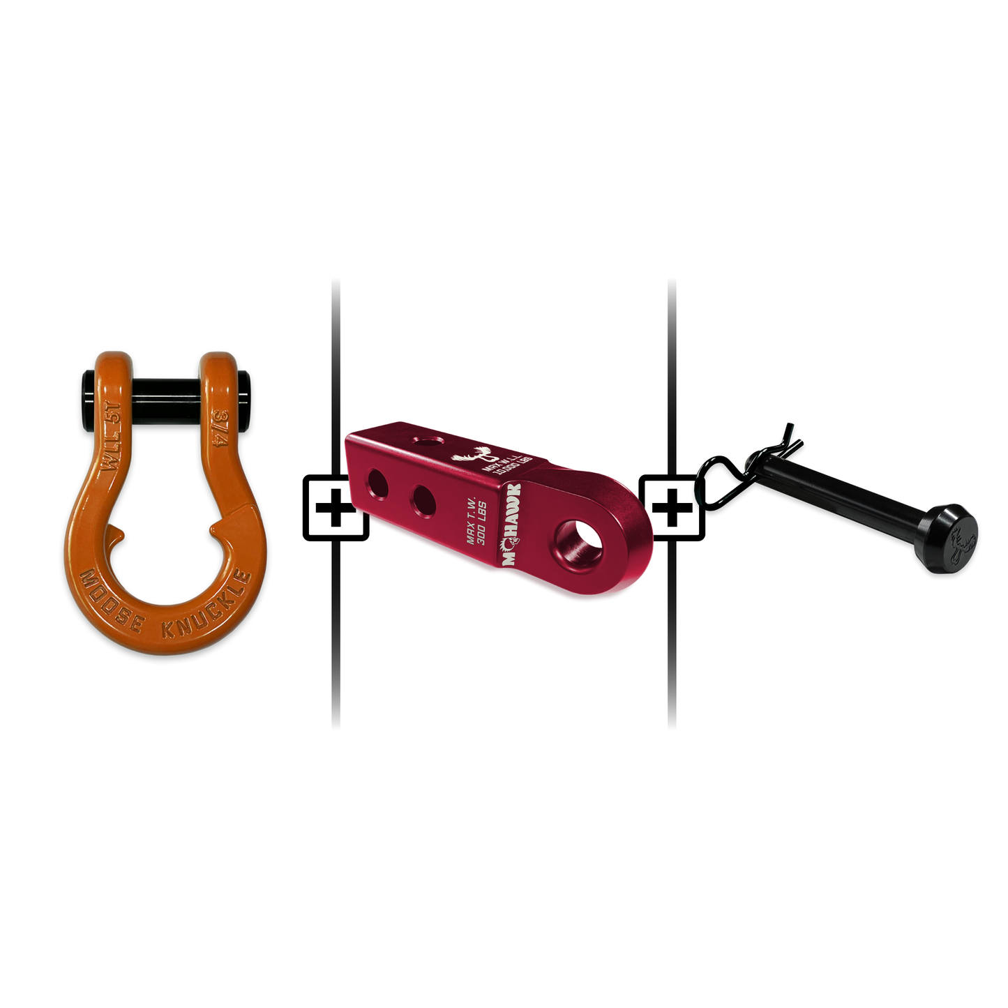 Jowl® Split Shackle® 3/4 Mohawk Receiver 2.0 Hitch Pin Bundle