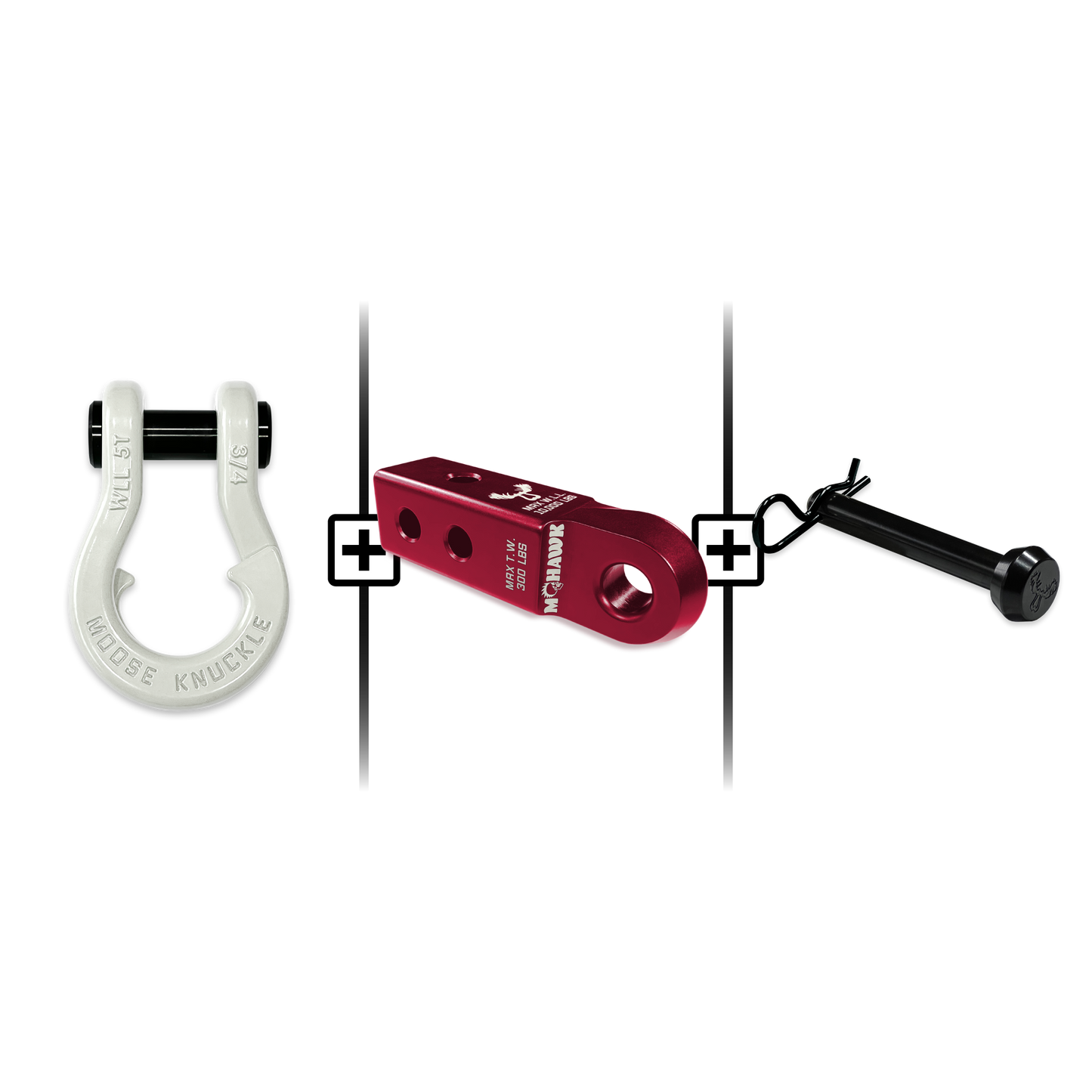 Jowl® Split Shackle® 3/4 Mohawk Receiver 2.0 Hitch Pin Bundle