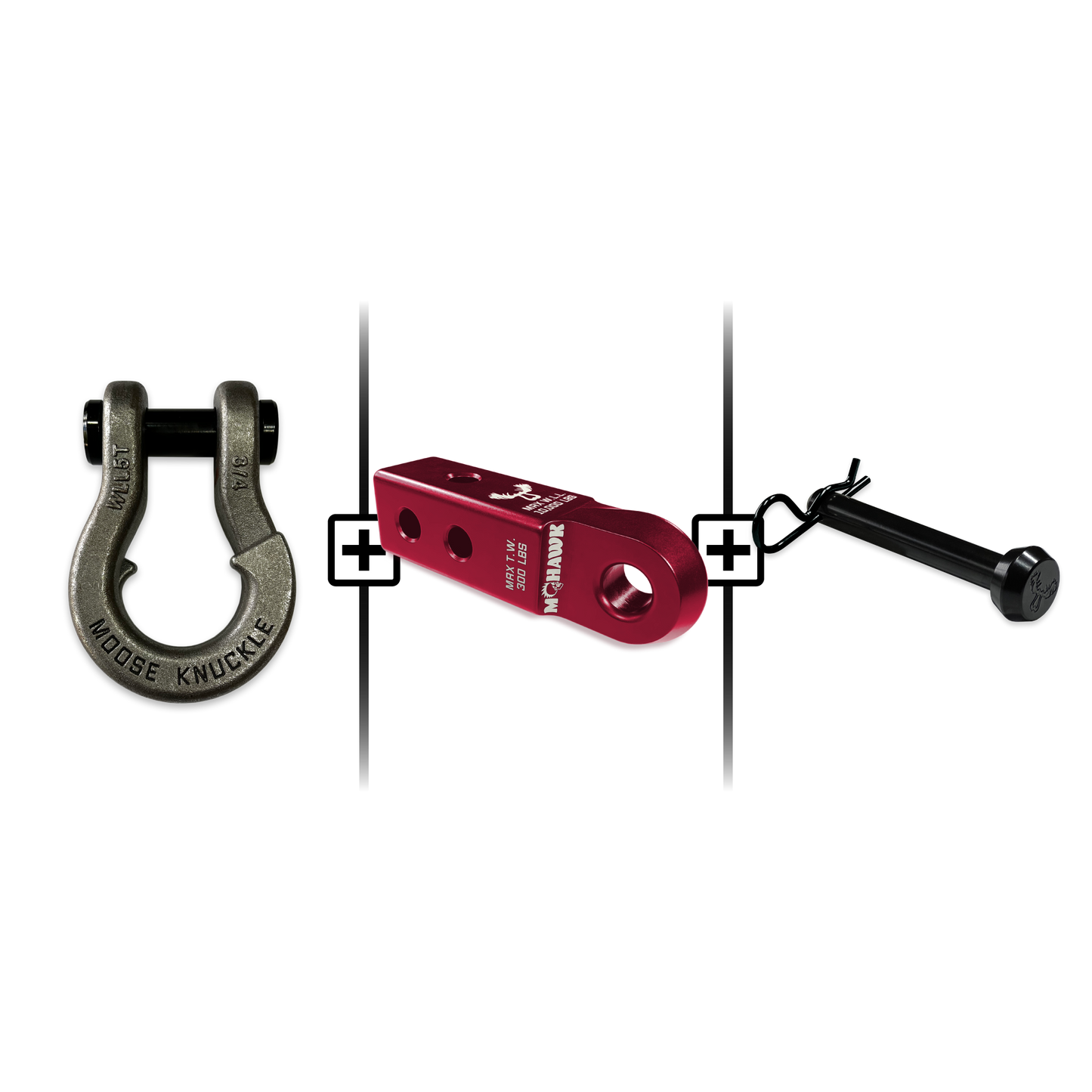 Jowl® Split Shackle® 3/4 Mohawk Receiver 2.0 Hitch Pin Bundle