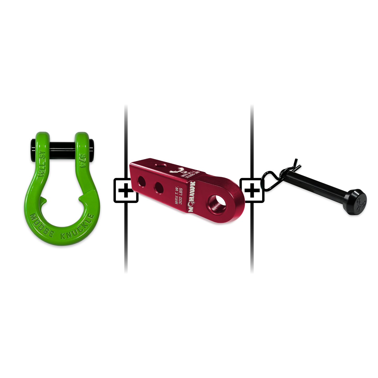 Jowl® Split Shackle® 3/4 Mohawk Receiver 2.0 Hitch Pin Bundle