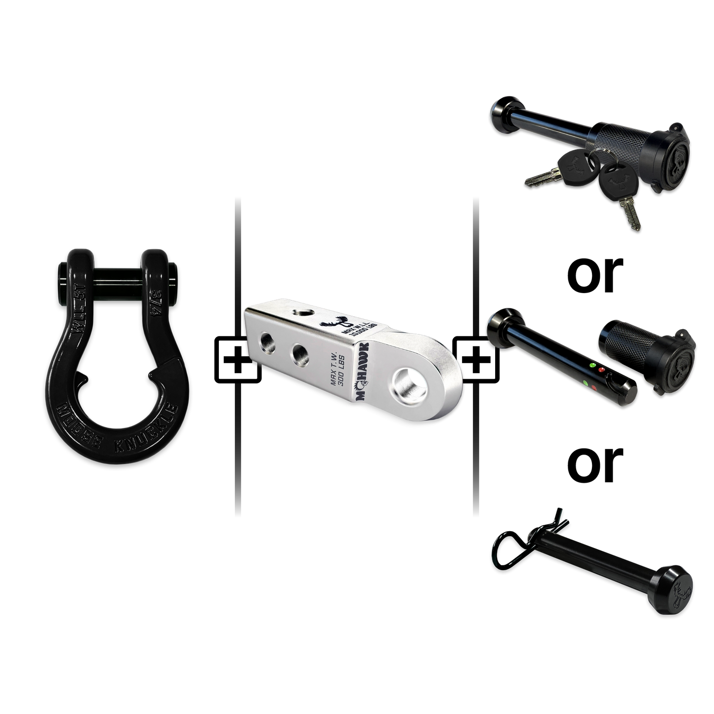 Jowl® Split Shackle® 3/4 Mohawk Receiver 2.0 Hitch Pin Bundle