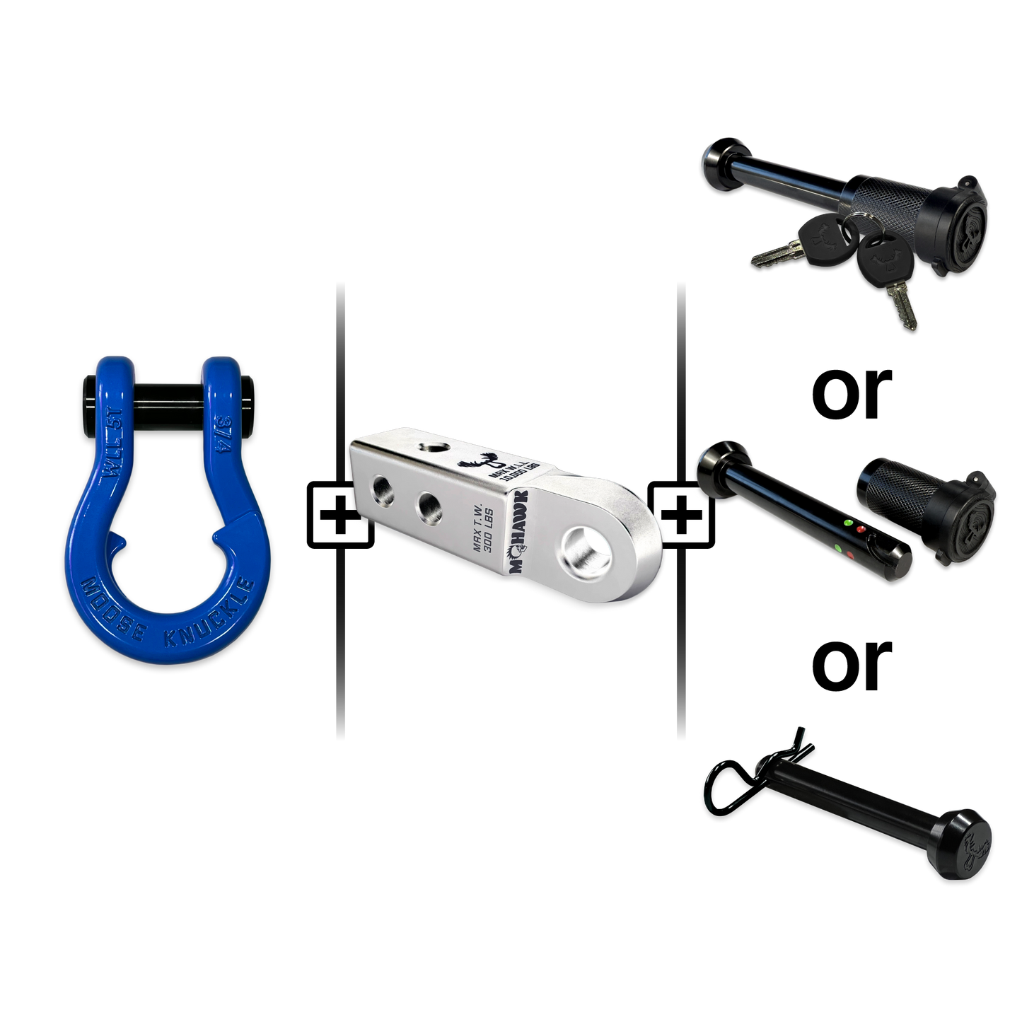 Jowl® Split Shackle® 3/4 Mohawk Receiver 2.0 Hitch Pin Bundle