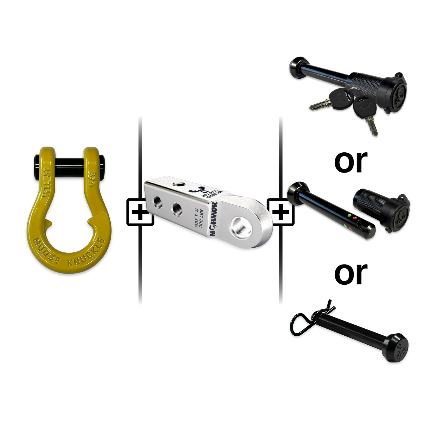 Jowl® Split Shackle® 3/4 Mohawk Receiver 2.0 Hitch Pin Bundle