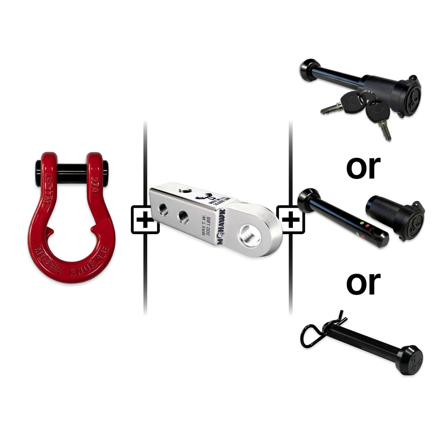 Jowl® Split Shackle® 3/4 Mohawk Receiver 2.0 Hitch Pin Bundle