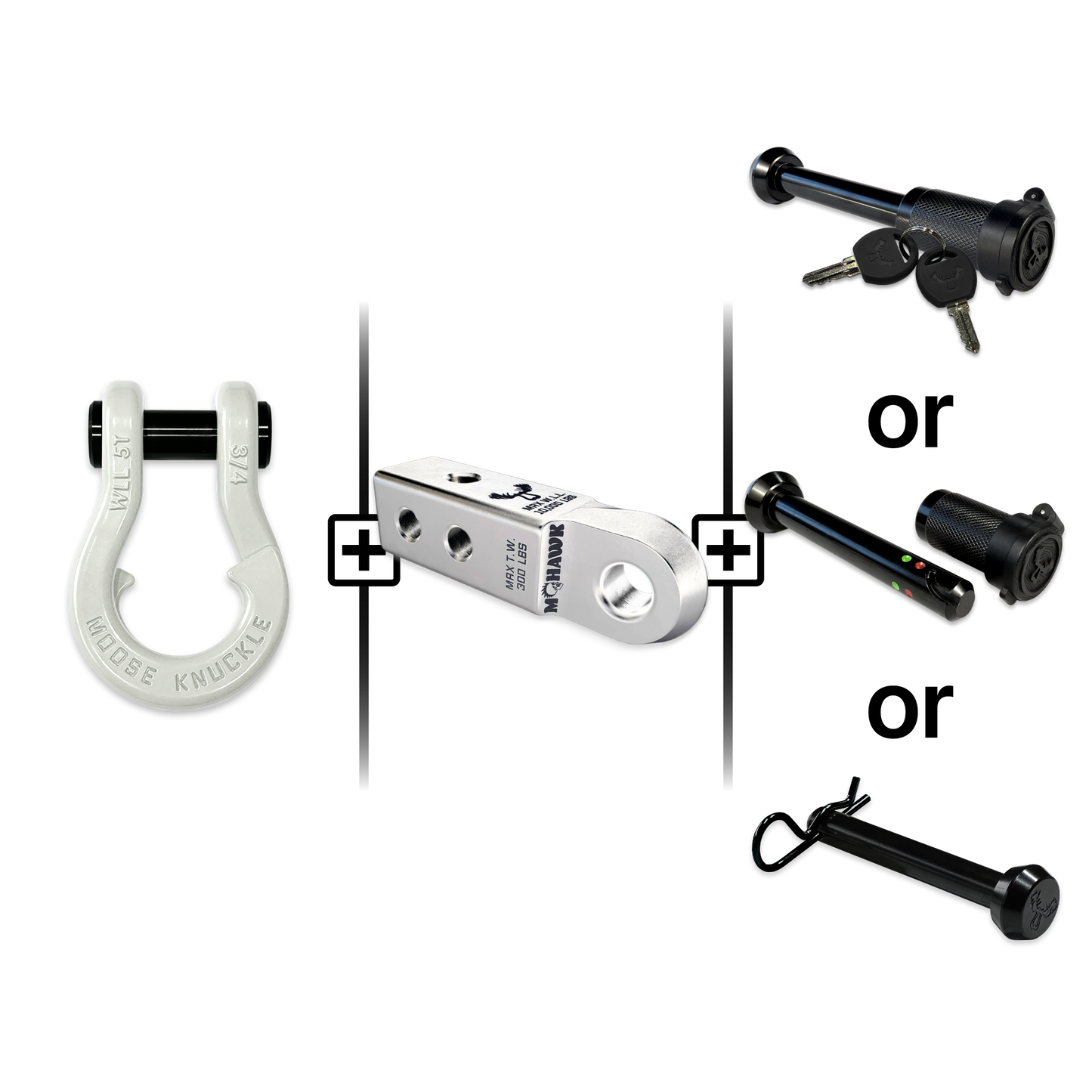 Jowl® Split Shackle® 3/4 Mohawk Receiver 2.0 Hitch Pin Bundle