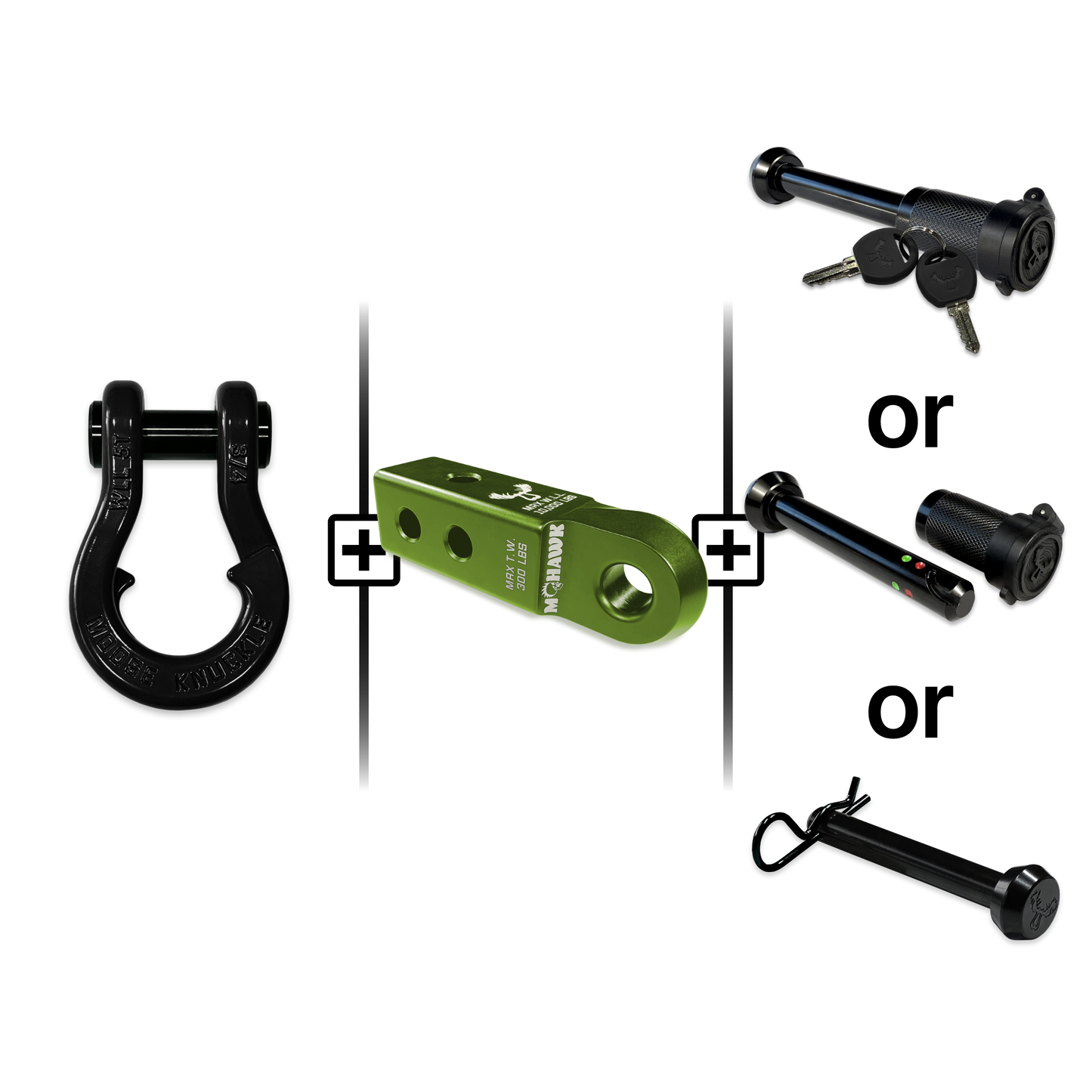 Jowl® Split Shackle® 3/4 Mohawk Receiver 2.0 Hitch Pin Bundle