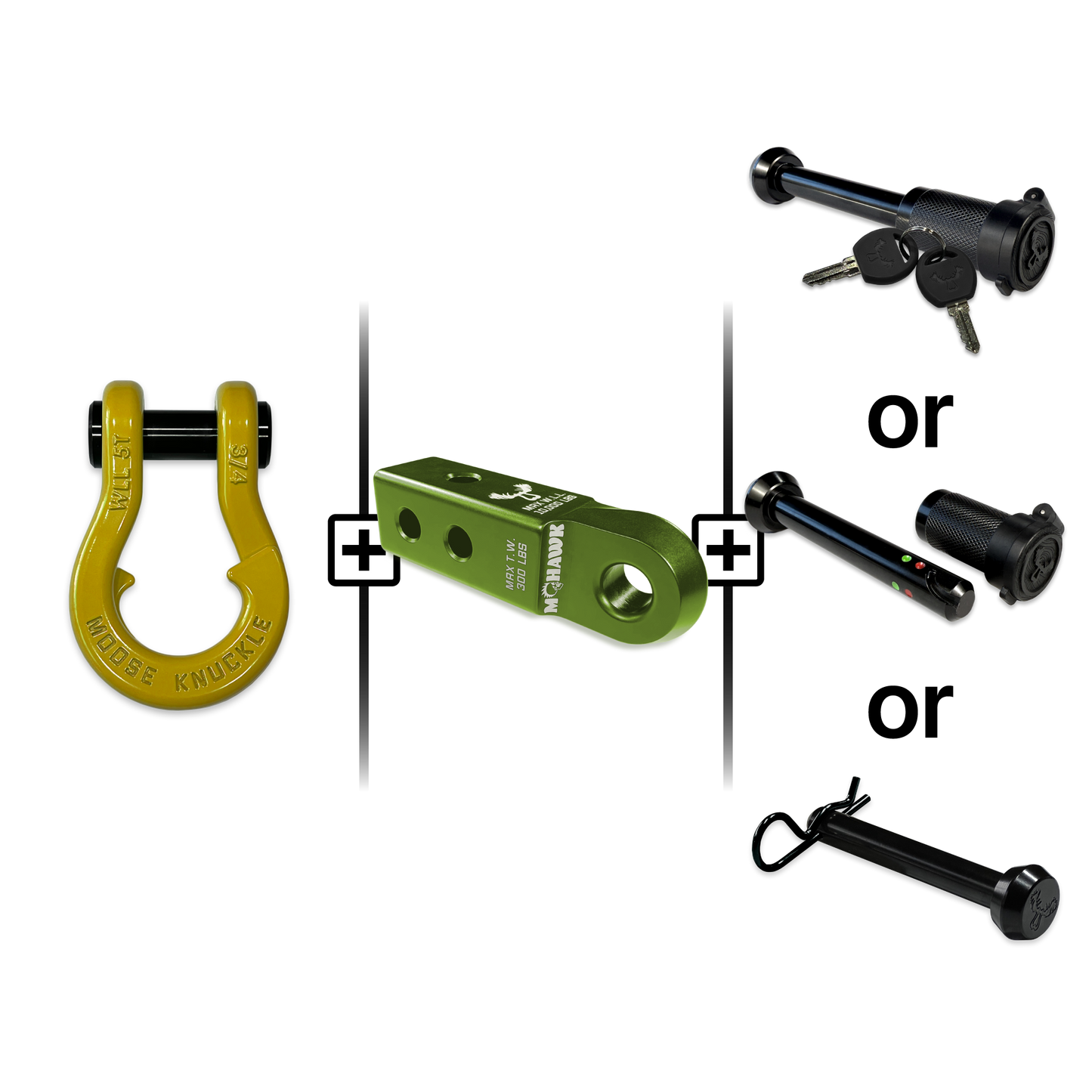 Jowl® Split Shackle® 3/4 Mohawk Receiver 2.0 Hitch Pin Bundle